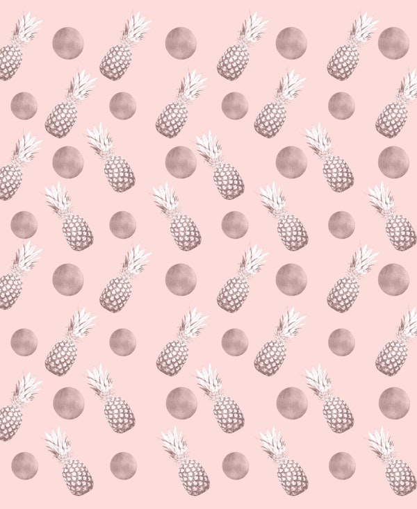 Pineapple Happy Polka Dots 1a