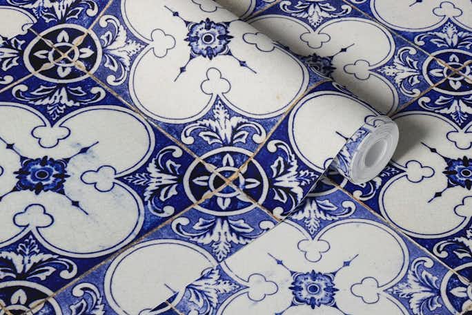 Azulejos-Portugese tileswallpaper roll