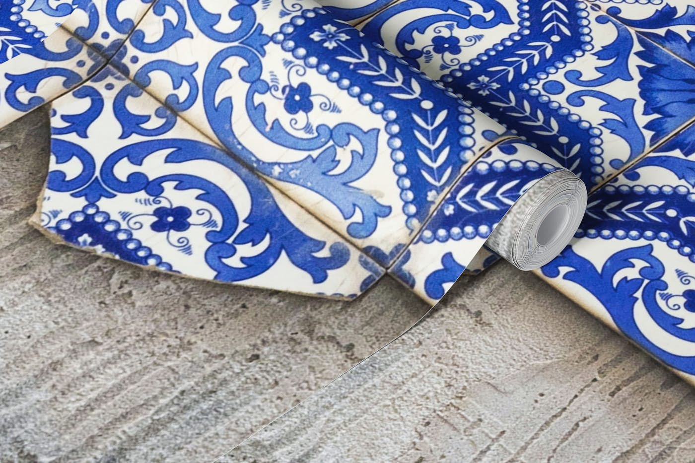 Azulejos tiles in Lisbon wallpaper roll