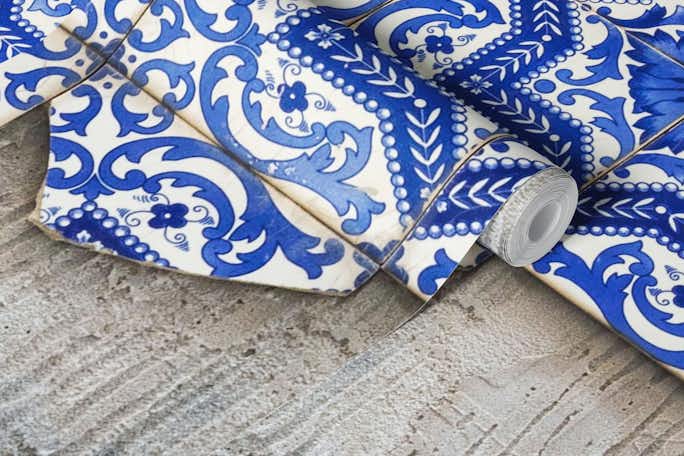 Azulejos tiles in Lisbonwallpaper roll