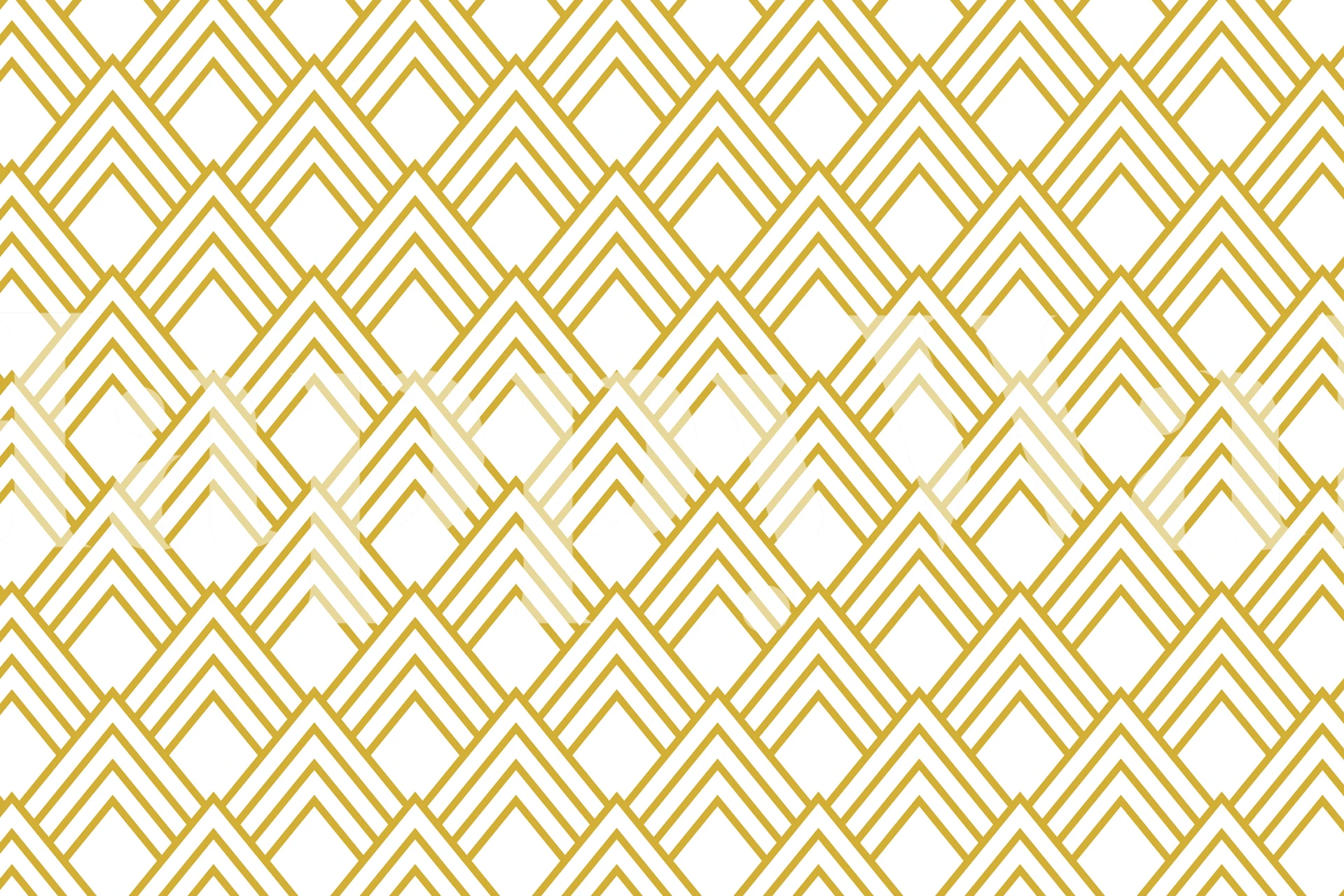 Geometric yellow chevron pattern wallpaper