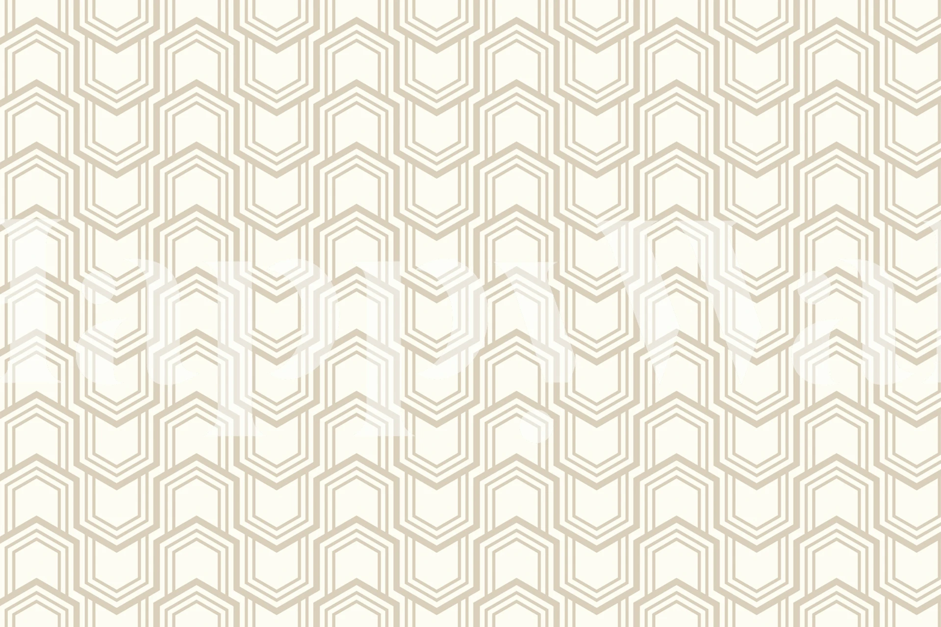 Beige hexagonal geometric pattern wallpaper