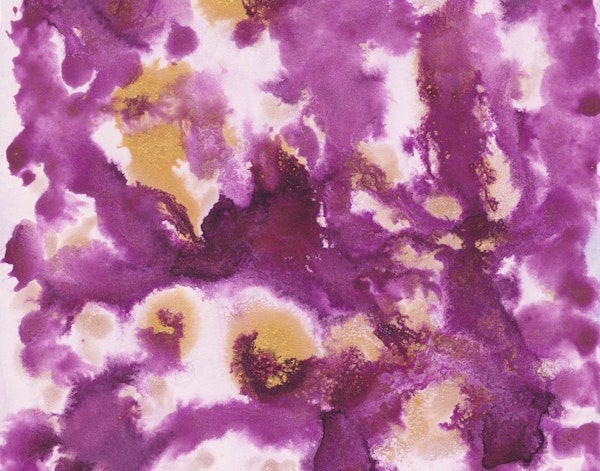 Pink Gold Abstract Painting 1