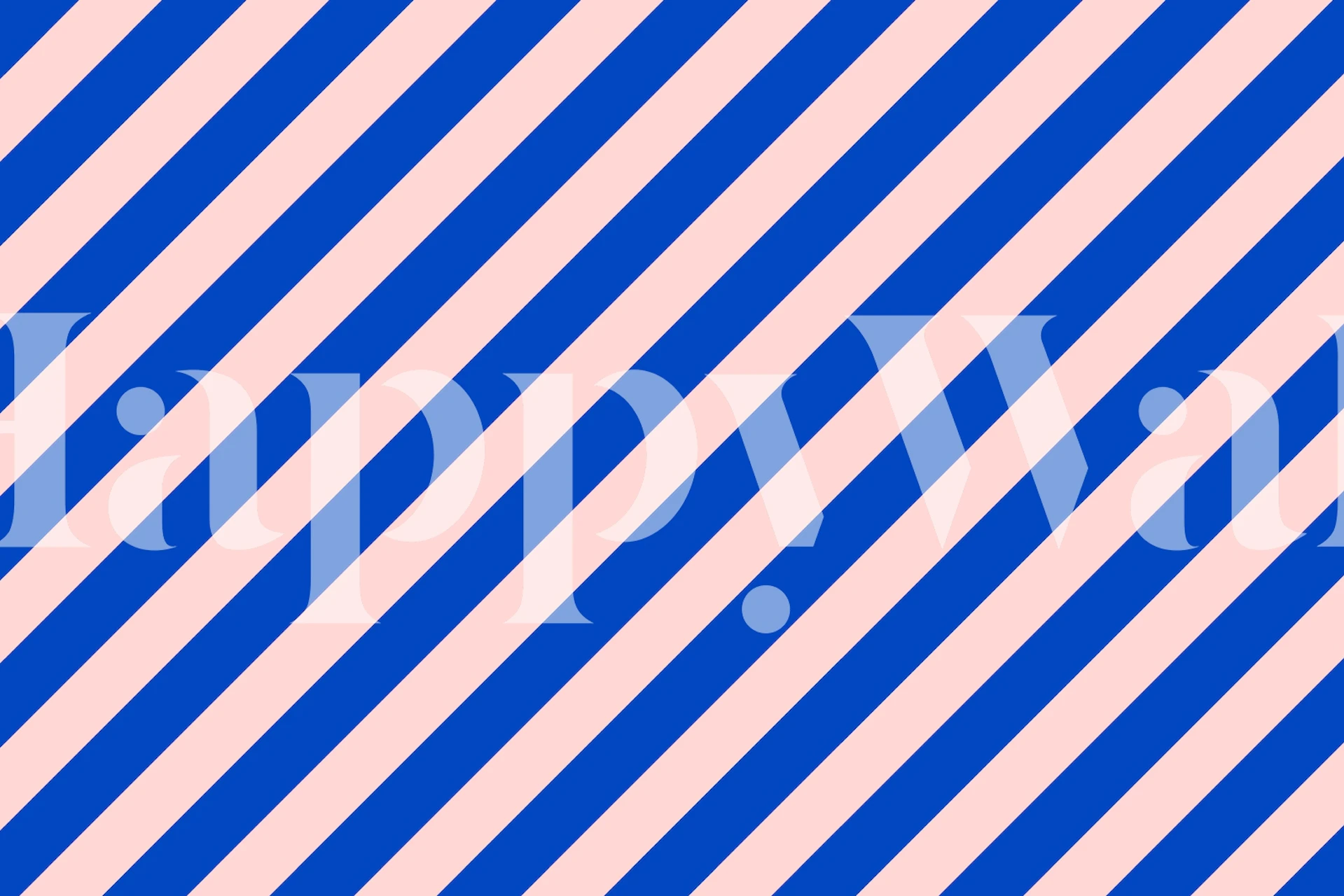 Pink and Blue vierekkäin raidallinen tapetti huoneessa