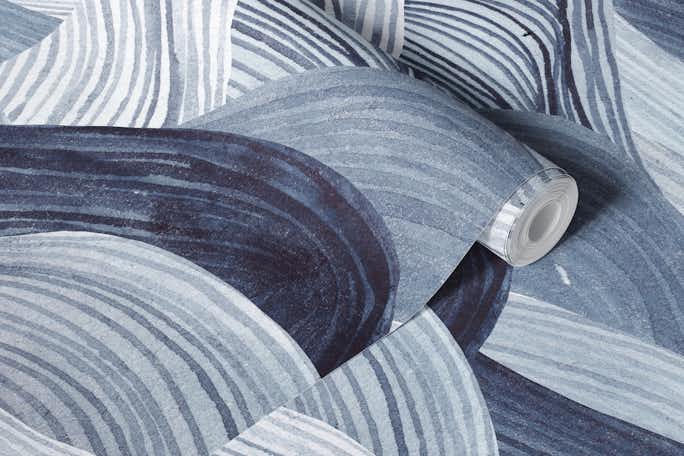 Watercolor waveswallpaper roll