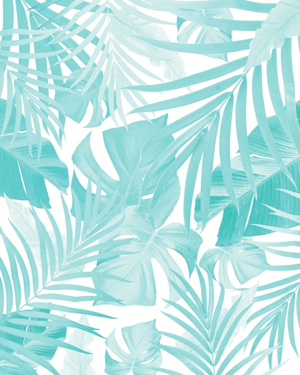 Tropical Jungle Leaves 15a