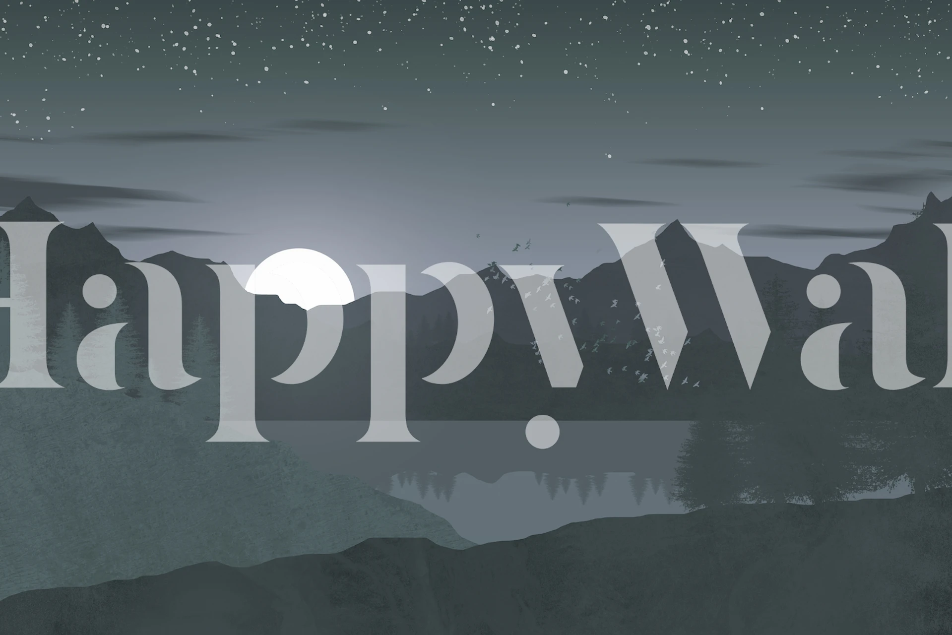 An autumn night tapeta u udobnoj sobi