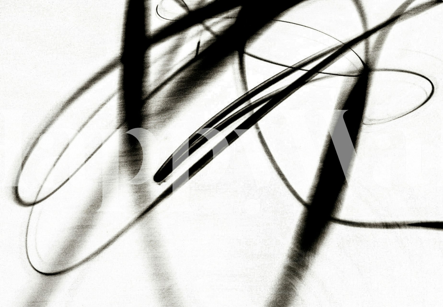 Design de papier peint abstrait dans une pièce