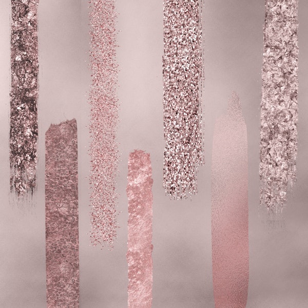 Rose Gold Glamour Stripes