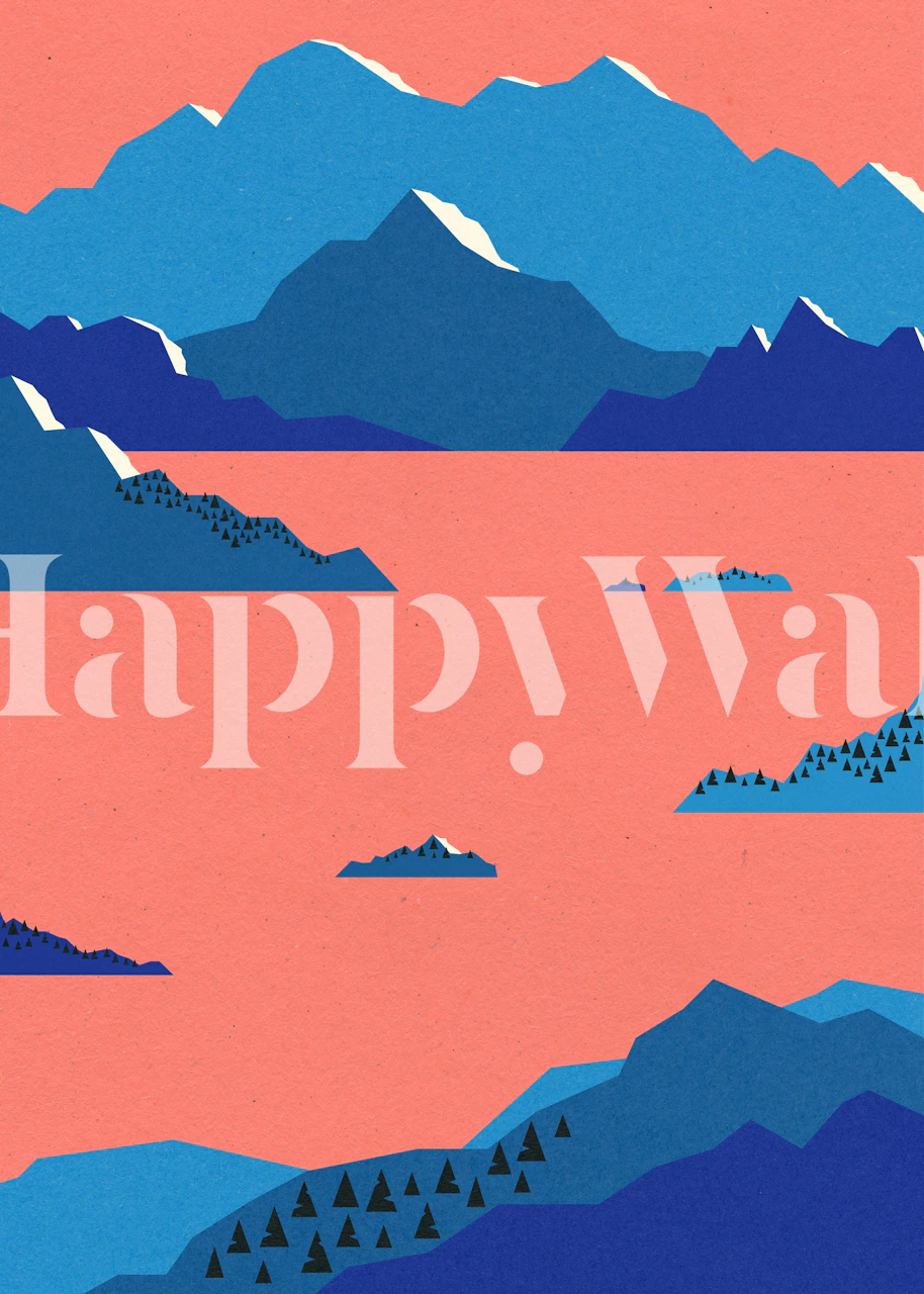 Papier peint Swedish Mornings affiché dans une pièce