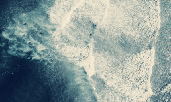 Aerial Ocean Surfers