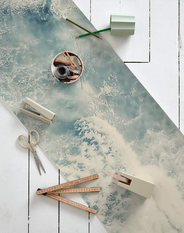 Aerial Ocean Surfers wallpaper roll