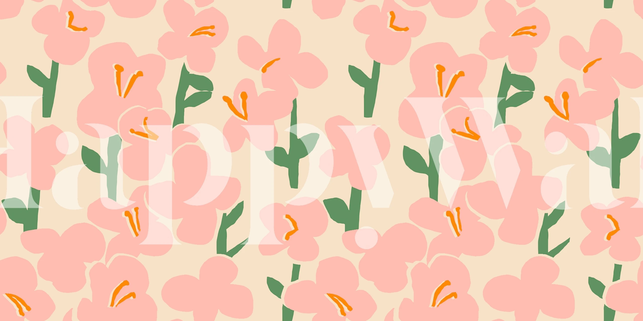 Papel tapiz Flower blossom en un ambiente de habitación