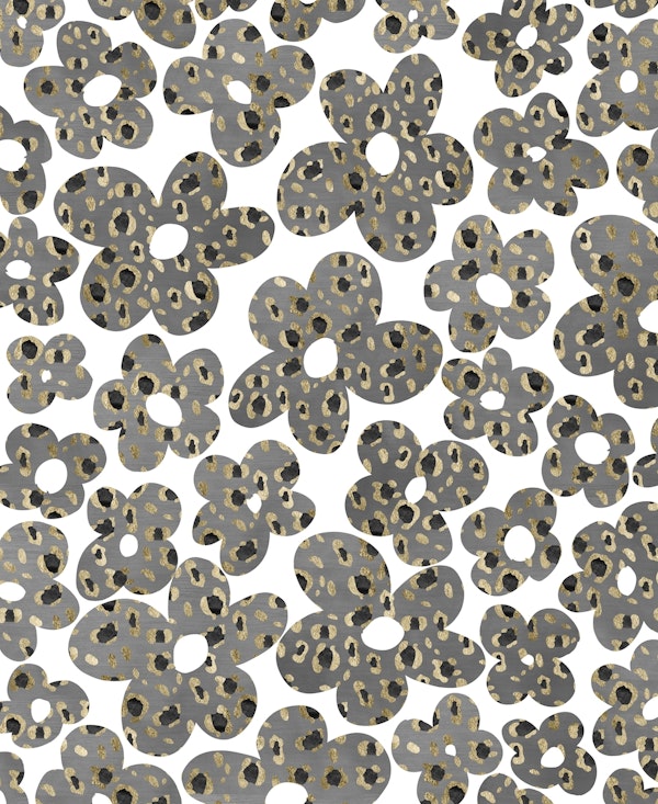 Retro Daisies Animal Print 1