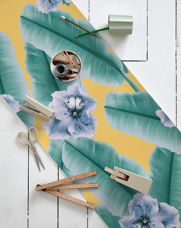 Banana Leaves Flower 2 wallpaper roll