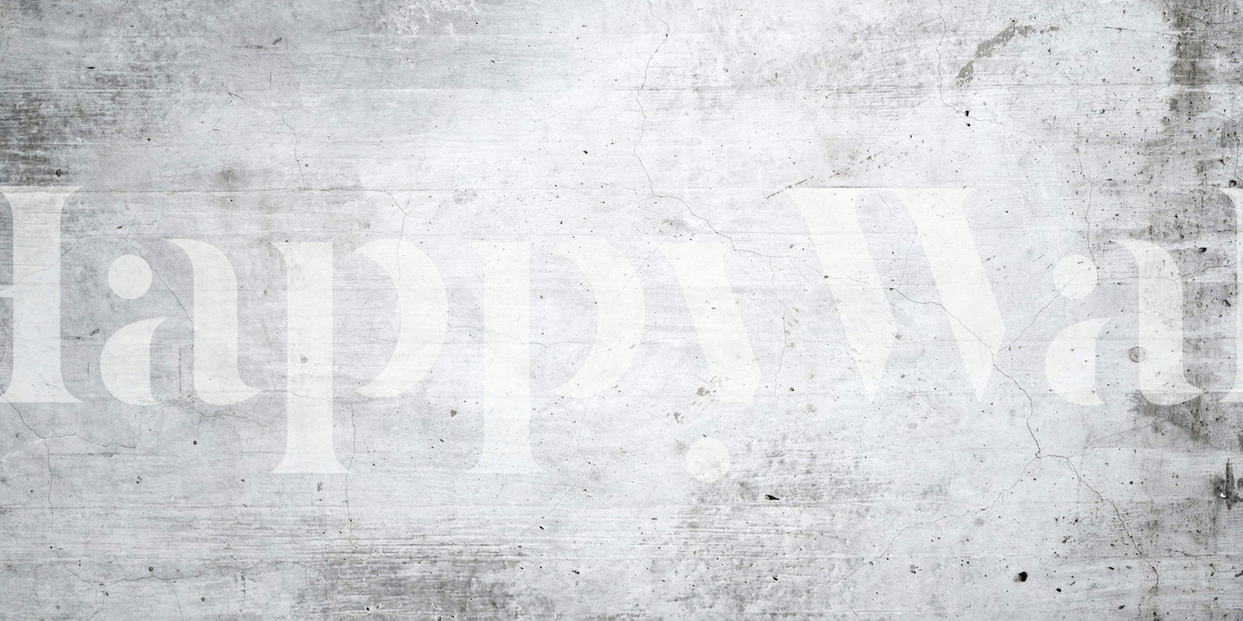 Velho papel de parede de concreto branco em um quarto