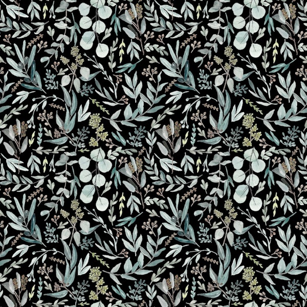 Seamless Black Eucalyptus - S