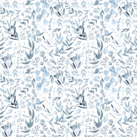 Seamless Blue Eucalyptus - S tapet