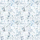 Seamless Blue Eucalyptus - S