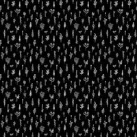 Black Wildflowers Seamless XS wallpaper