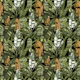 Banano Tropical Leaves - Green and Yellow