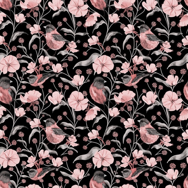 Pink Birds Seamless - M