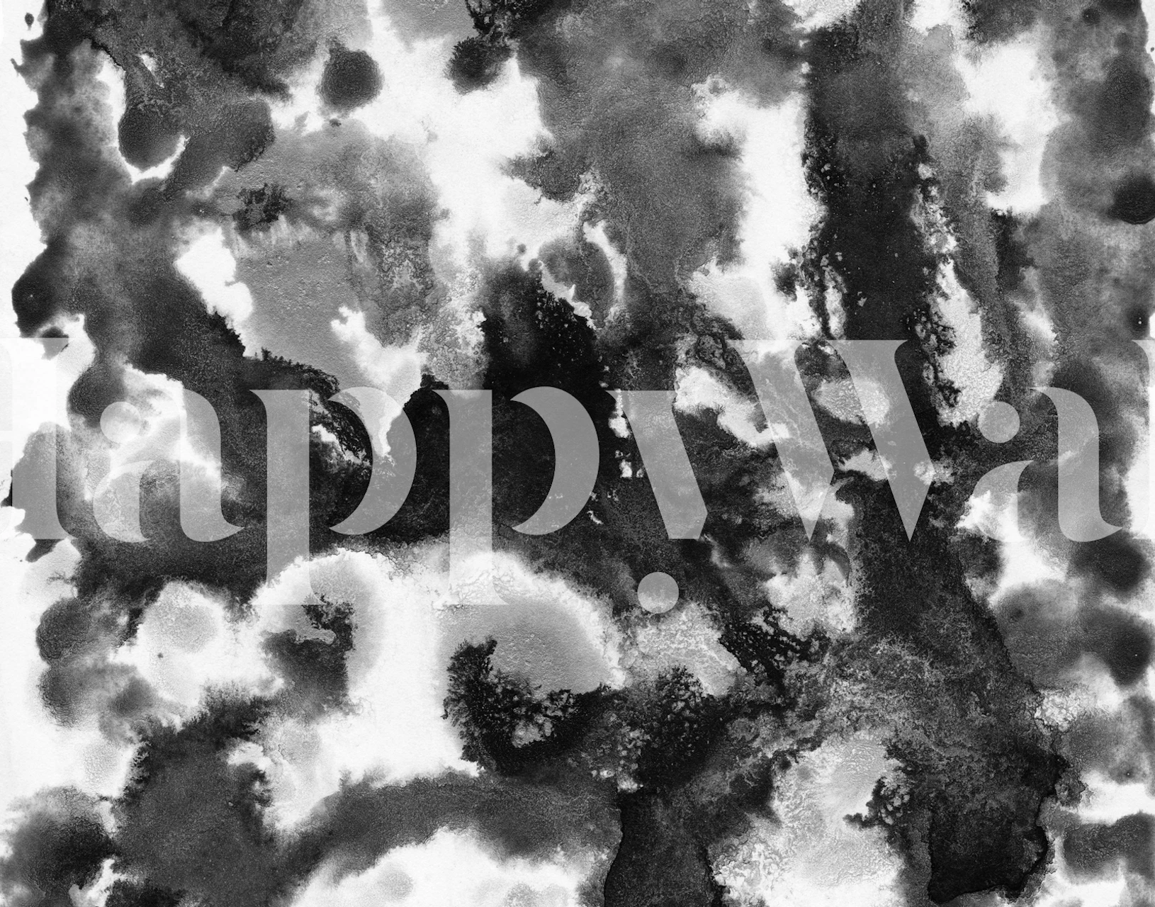 Black and white abstract watercolor design wallpaper