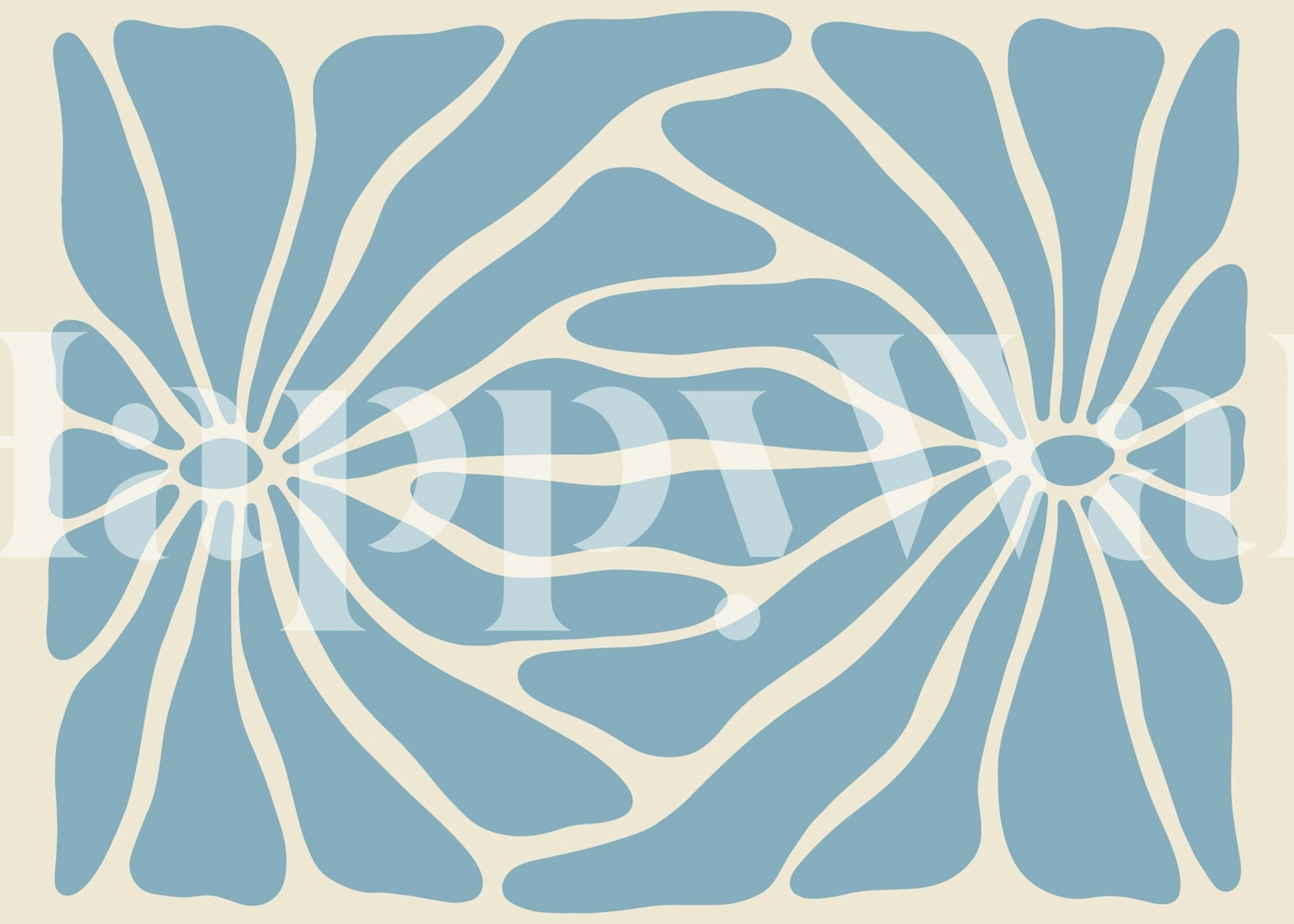 tapeta Simple Cut Out Flowers u sobi