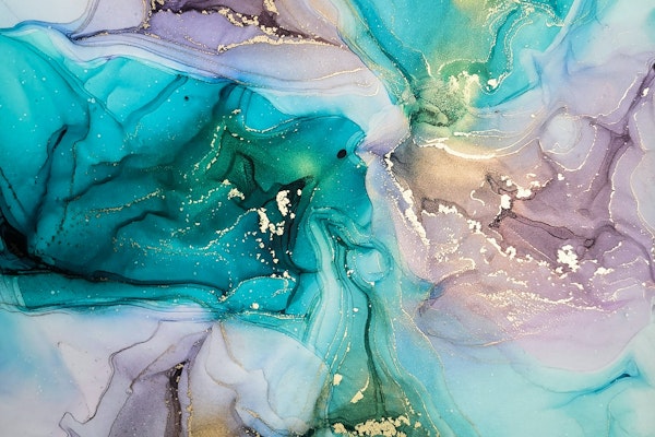 Alcohol Ink Faux Marble 2