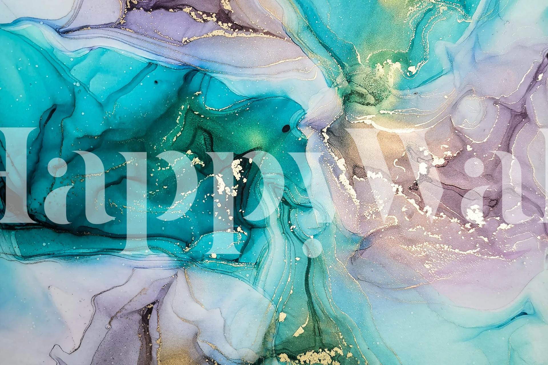 Tapeta Alcohol Ink Faux Marble 2 wyeksponowana w pomieszczeniu