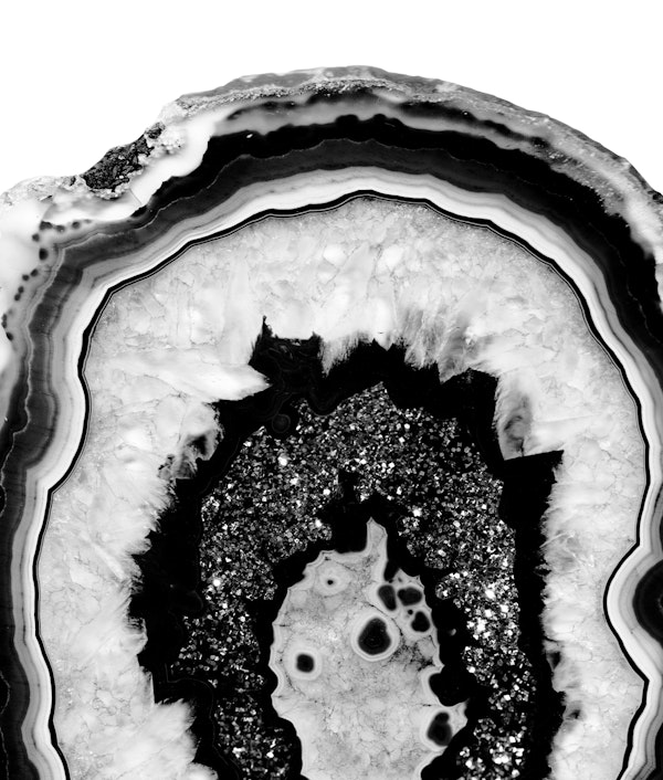 Gray Black White Agate Black 2