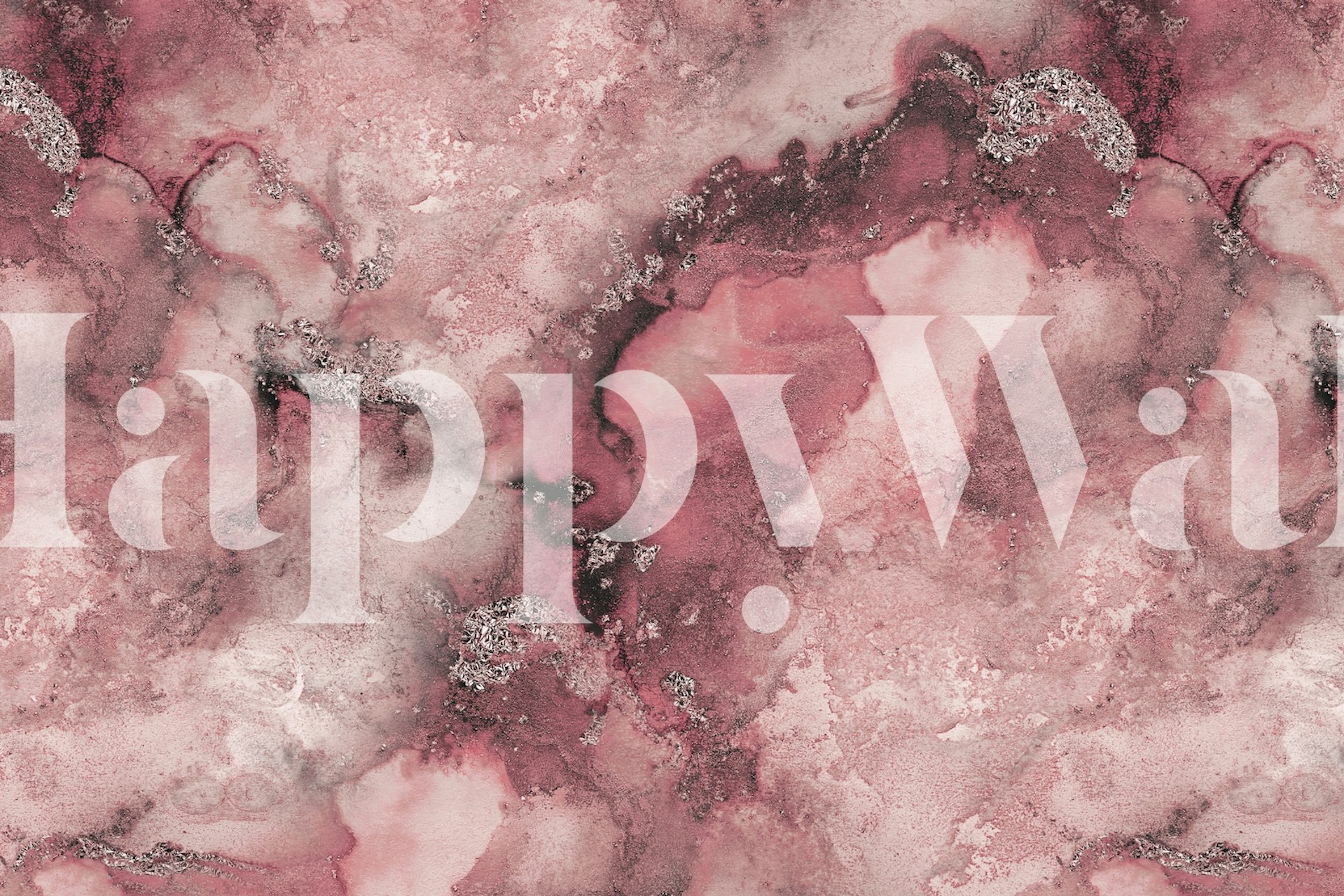 Smoke Pink Marble Art tapet med rosa och gråa virvlar