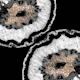 Gray Black Agate Glitter 8