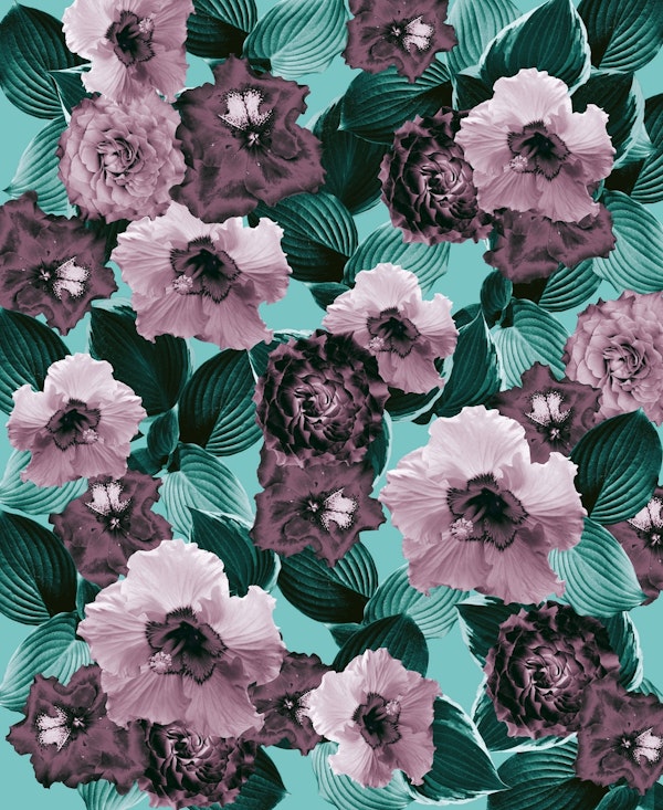 Mauve Floral Garden Glamor 1