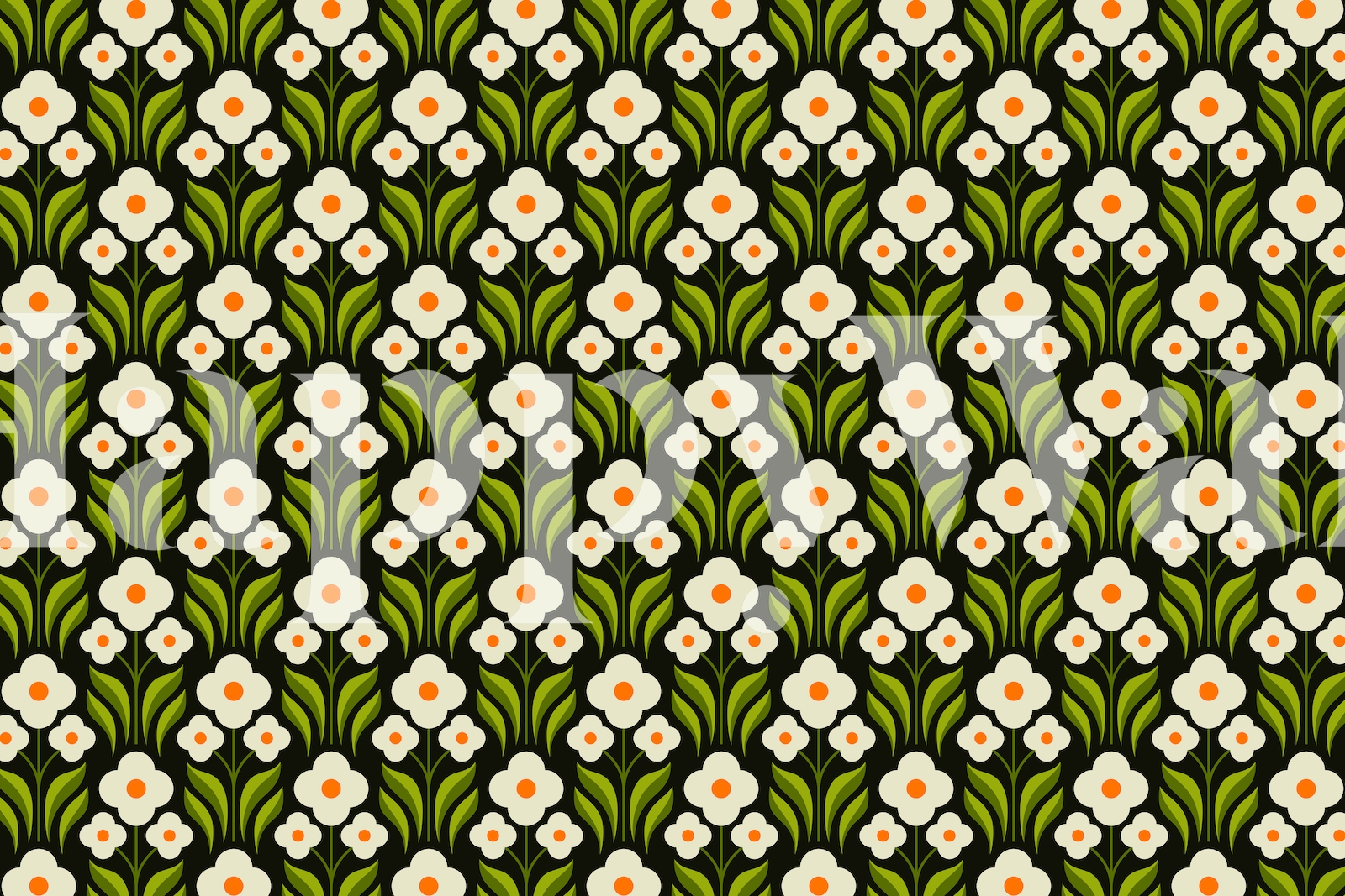 Happy Daisies Wallpaper - Freshen Up Your Walls | Happywall