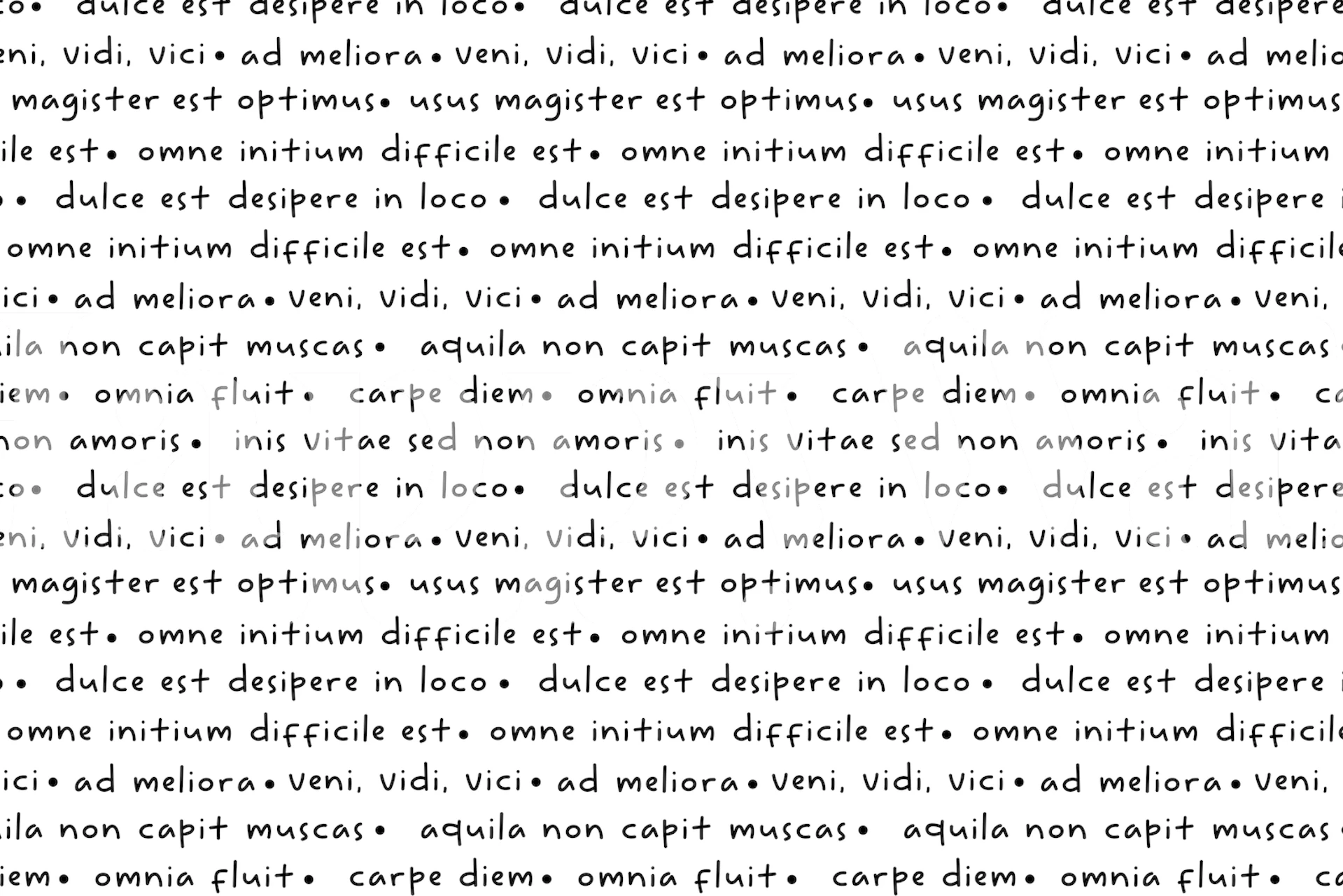 Handwritten Latin proverbs wallpaper showcasing classical wisdom from Happywall