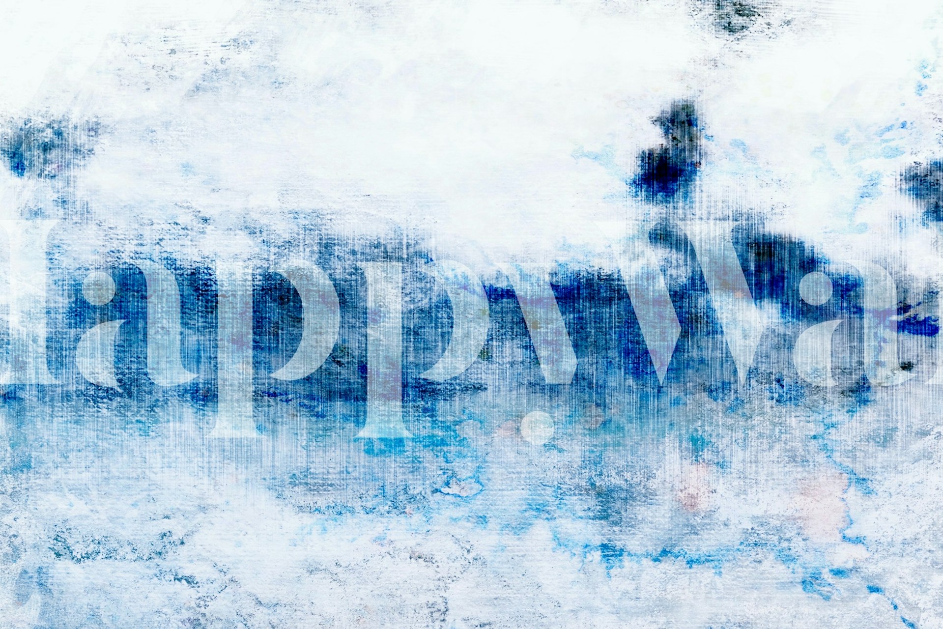 Ταπετσαρία Blue Frost σε ένα δωμάτιο