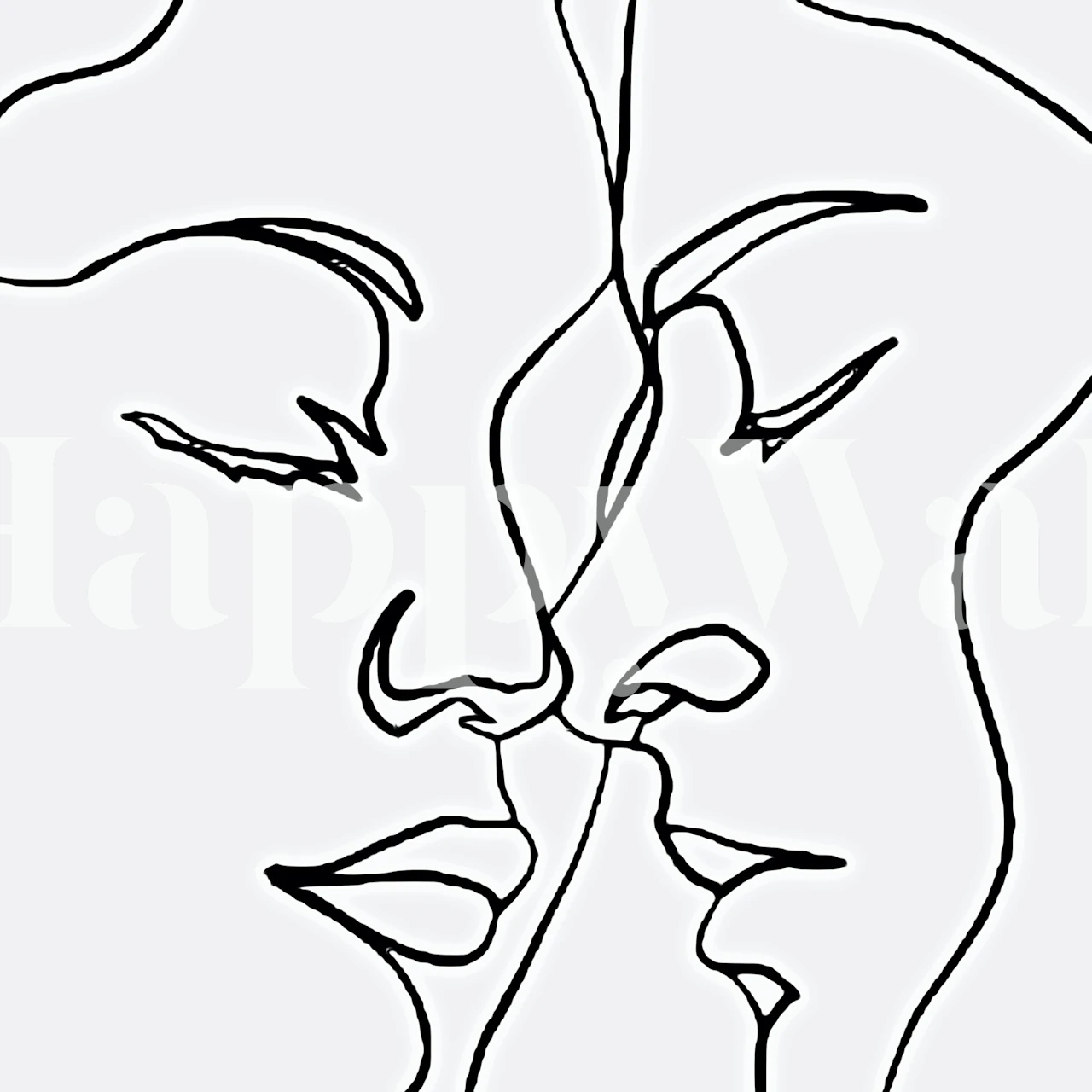 Trust wallpaper design displayed in a room