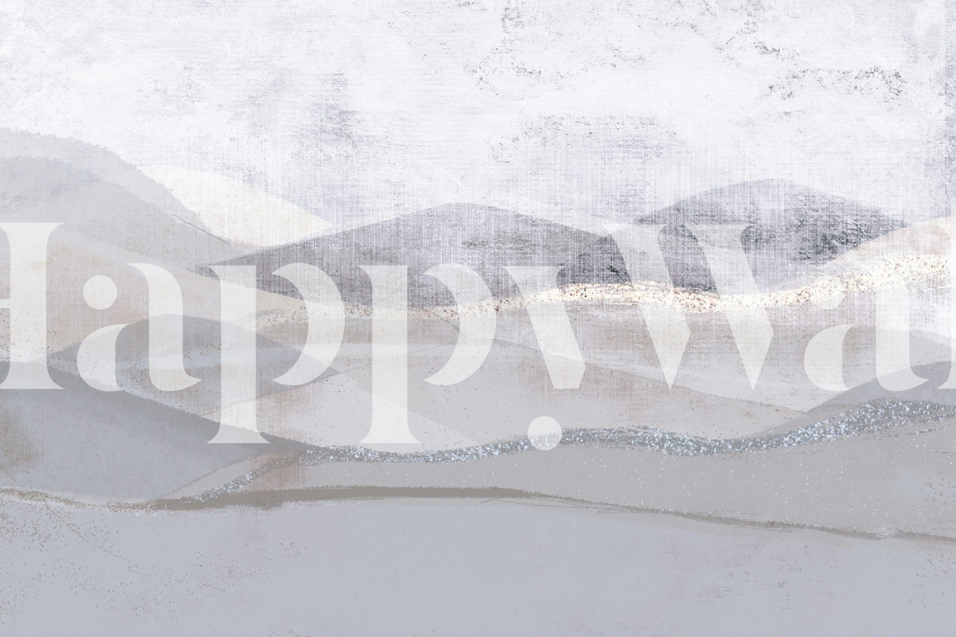 Frosty Peaks wallpaper in a modern room