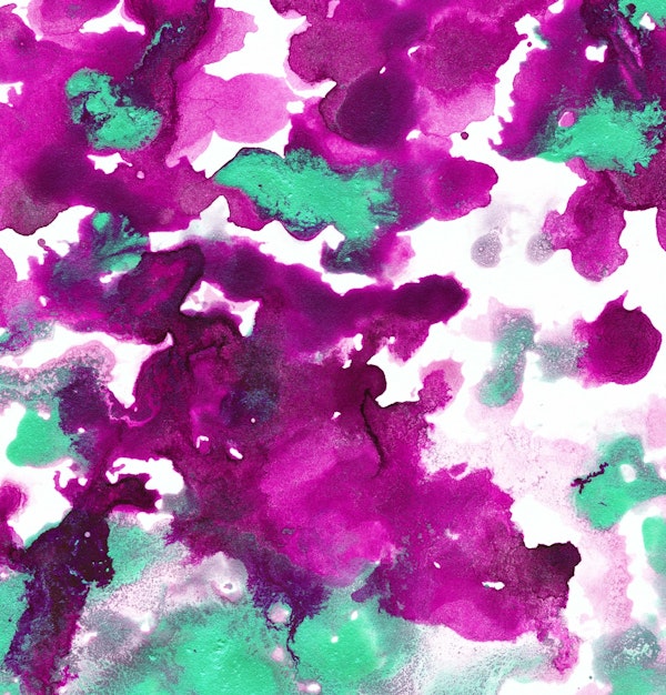 Purple Pink Mint Painting 1