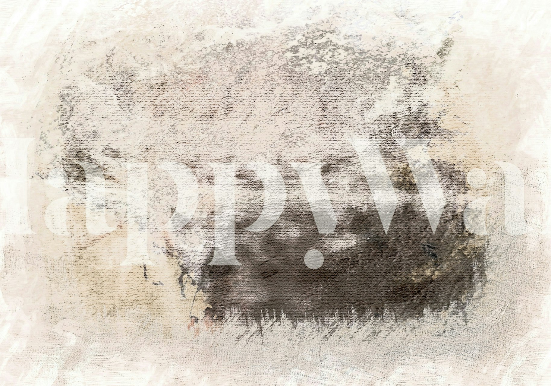 Textured beige and gray abstract patterns wallpaper