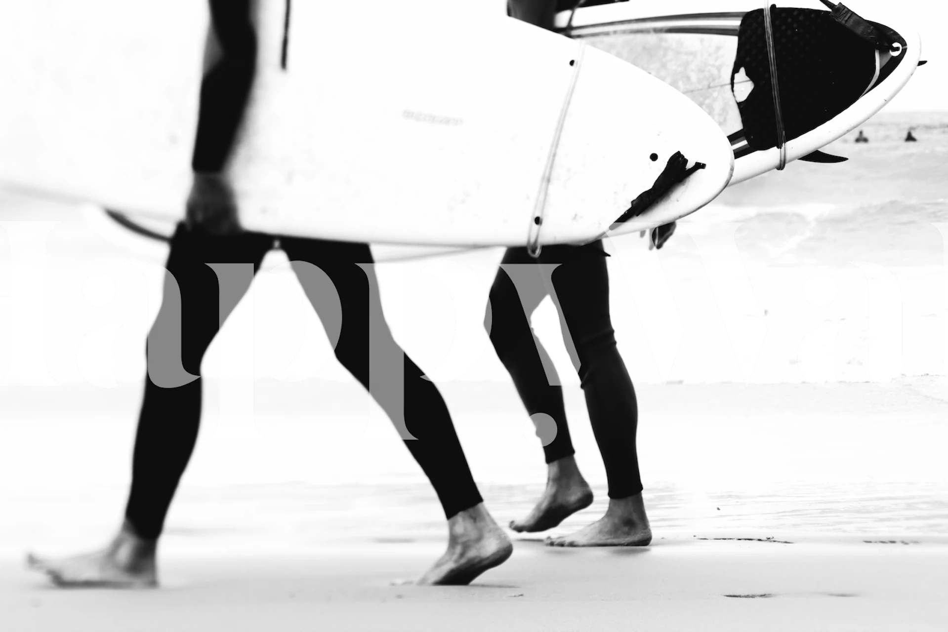 Jednobojna silueta surfera koji nose daske za surfanje