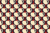 2061 Red wine glasses behang