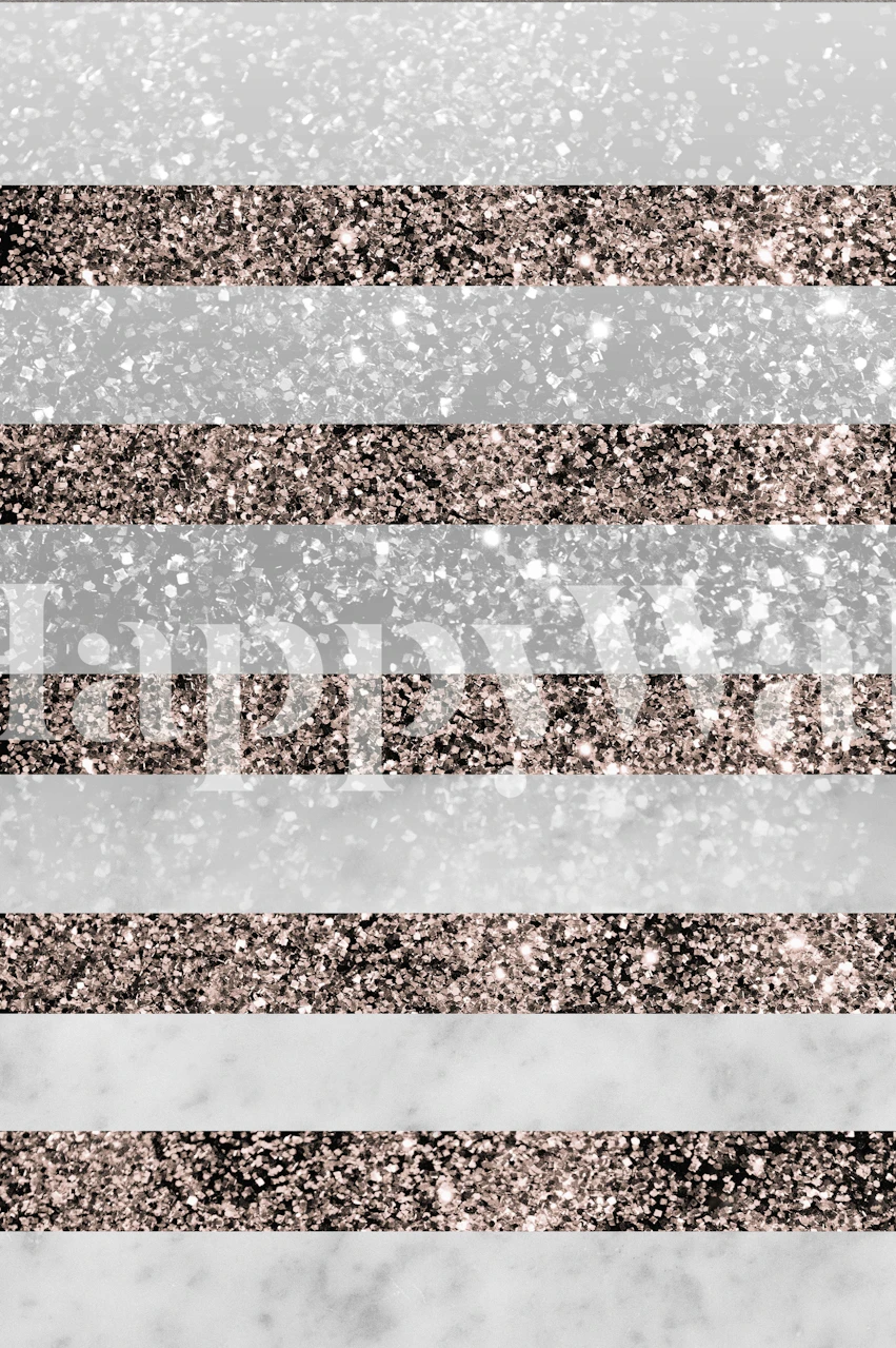 Marble Gold Glitter Stripe 2 wallpaper in a room