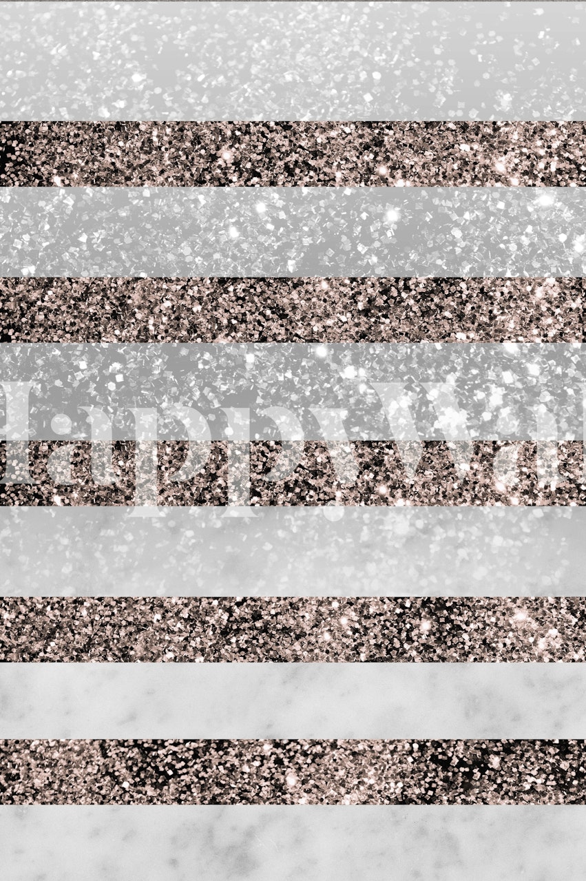 Marble Gold Glitter Stripe 2 wallpaper in a room