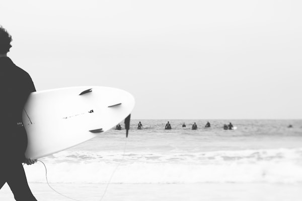 Surfer with Surf Board