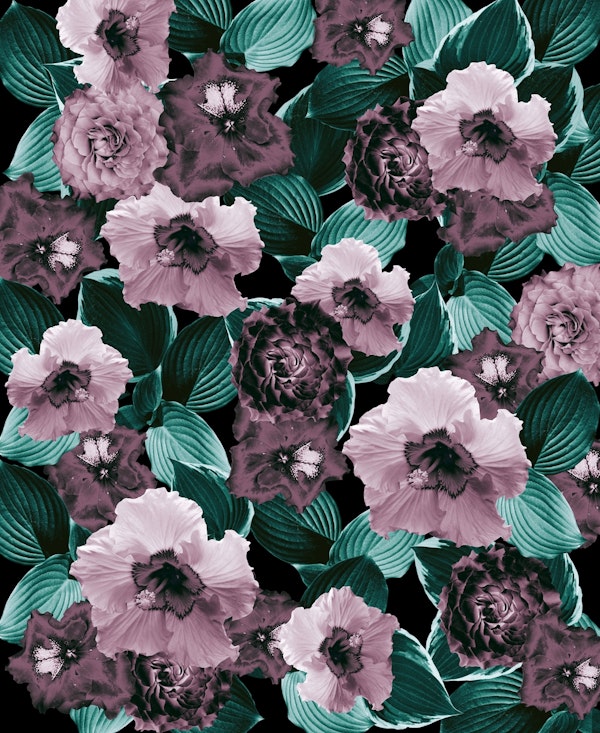 Mauve Floral Garden Glamor 2