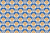 2110 Playful flowers pattern wallpaper