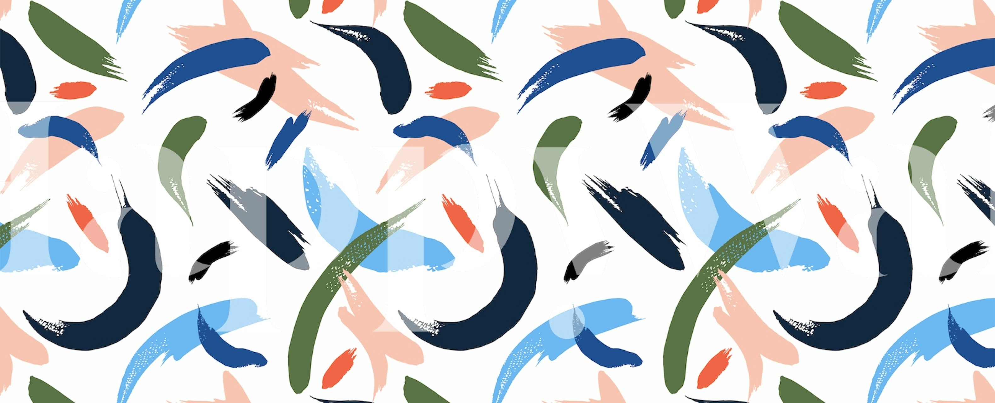 Vibrant Brushstroke Wallpaper Design