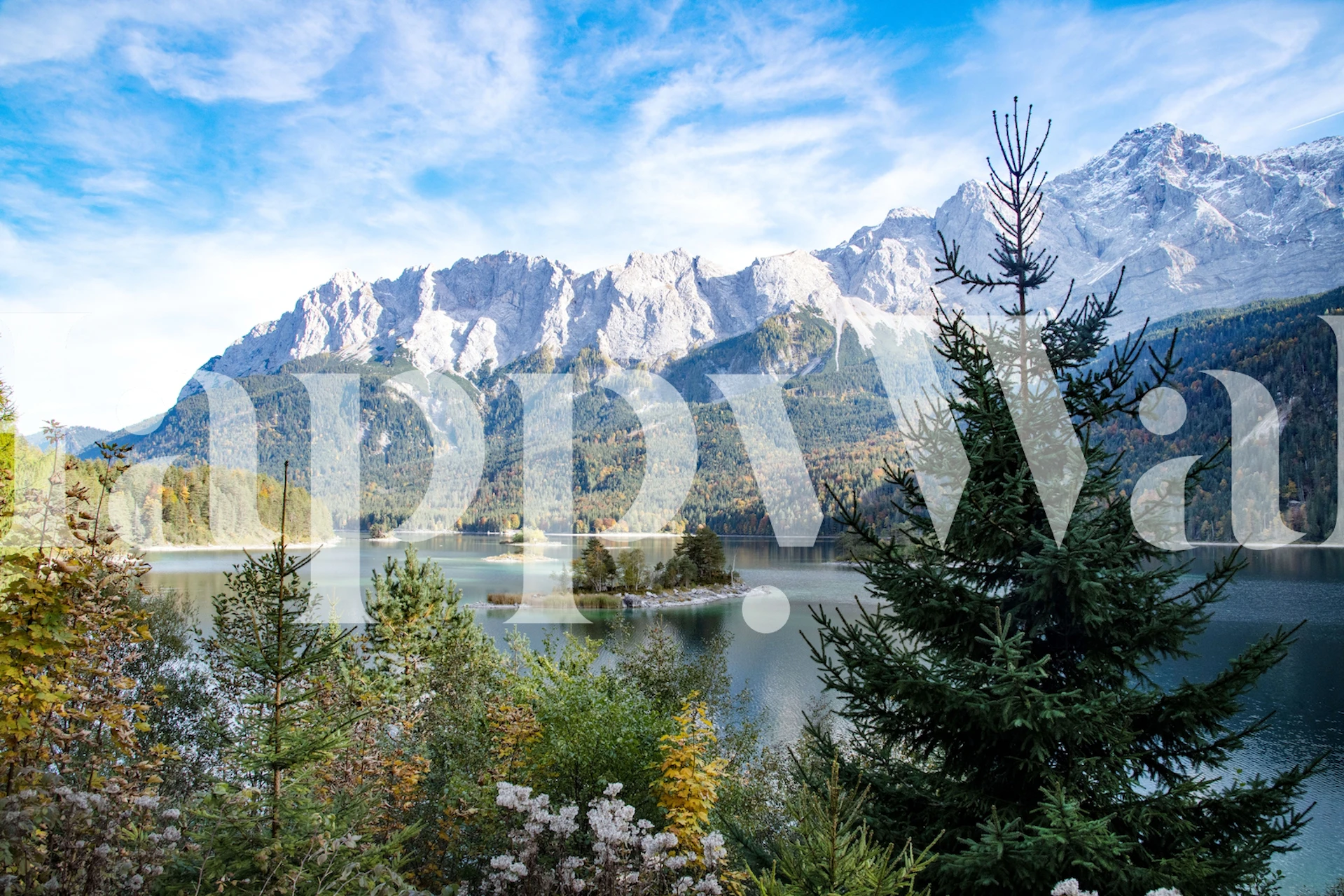 Mountain Lake Bliss 4 tapet i ett rum